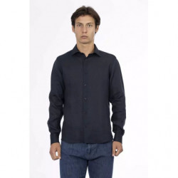 Camicia di lino blu - XL