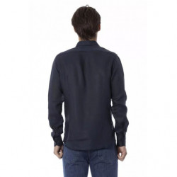 Camicia di lino blu - XL