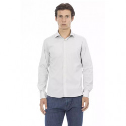Camicia in cotone grigio - L