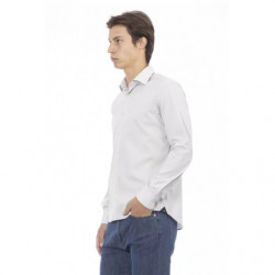 Camicia in cotone grigio - L