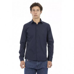 Camicia in cotone blu - L