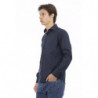Camicia in cotone blu - L