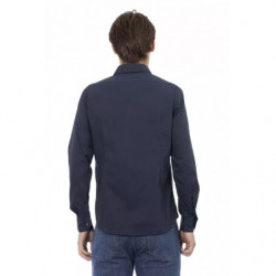 Camicia in cotone blu - XL