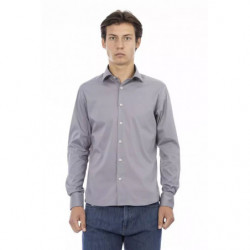 Camicia in cotone grigio - L
