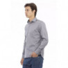 Camicia in cotone grigio - L