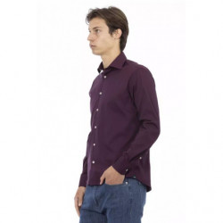 Camicia in cotone bordeaux - XXL