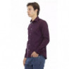 Camicia in cotone bordeaux - XXL