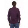 Camicia in cotone bordeaux - XL