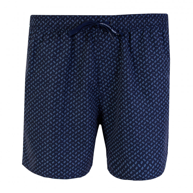 Pantaloncini da bagno blu con micro stampa - IT48 - M