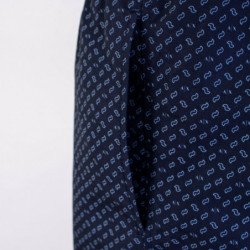 Pantaloncini da bagno blu con micro stampa - IT48 - M