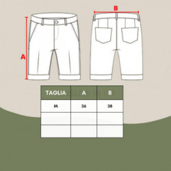 Pantaloncini da bagno blu con micro stampa - IT48 - M