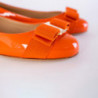 Ballerine Varina in pelle arancione - EU34/US4