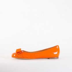 Ballerine Varina in pelle arancione - EU34/US4