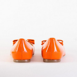Ballerine Varina in pelle arancione - EU34/US4