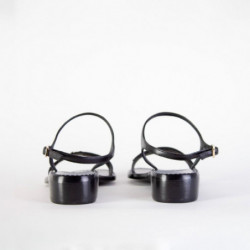 Sandali Tremiti in Pelle Nera - EU35.5/US5.5