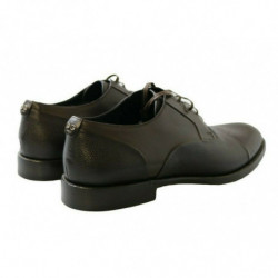 Scarpe da uomo eleganti con lacci in pelle marrone - EU40/US7