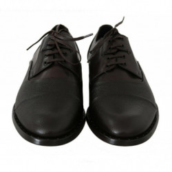 Scarpe da uomo eleganti con lacci in pelle marrone - EU40/US7