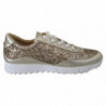 Sneakers Monza anticate in pelle color oro - EU35/US5