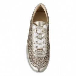 Sneakers Monza anticate in pelle color oro - EU35/US5