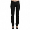 Pantaloni skinny in denim slim neri a vita media - W28