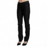 Pantaloni skinny in denim slim neri a vita media - W28
