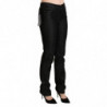 Pantaloni skinny in denim slim neri a vita media - W28