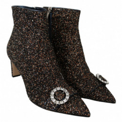 Scarpe da stivali Hanover 65 pelle glitterata tessuto misto - EU41.
