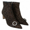 Scarpe da stivali Hanover 65 pelle glitterata tessuto misto - EU41.