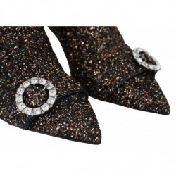Scarpe da stivali Hanover 65 pelle glitterata tessuto misto - EU41.