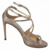 Décolleté con sandali lancia in pelle rosa balletto - EU39.5/US9.5