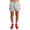 Costumi da bagno pantaloncini da spiaggia a pois bianchi - IT6- L