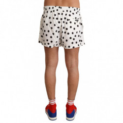 Costumi da bagno pantaloncini da spiaggia a pois bianchi - IT6- L