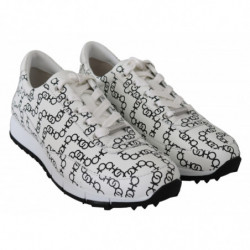 Sneakers Monza in pelle Bianca e Nera - EU35/US5