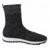 Sneakers Norvegia in mix di lurex argento nero - EU37.5/US7.5