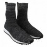Sneakers Norvegia in mix di lurex argento nero - EU37.5/US7.5