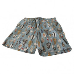 Pantaloncini da bagno blu Seashell Beachwear - IT3 - XS