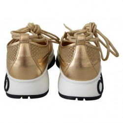 Scarpe da ginnastica Michigan in pelle mesh dorata - EU36/US6
