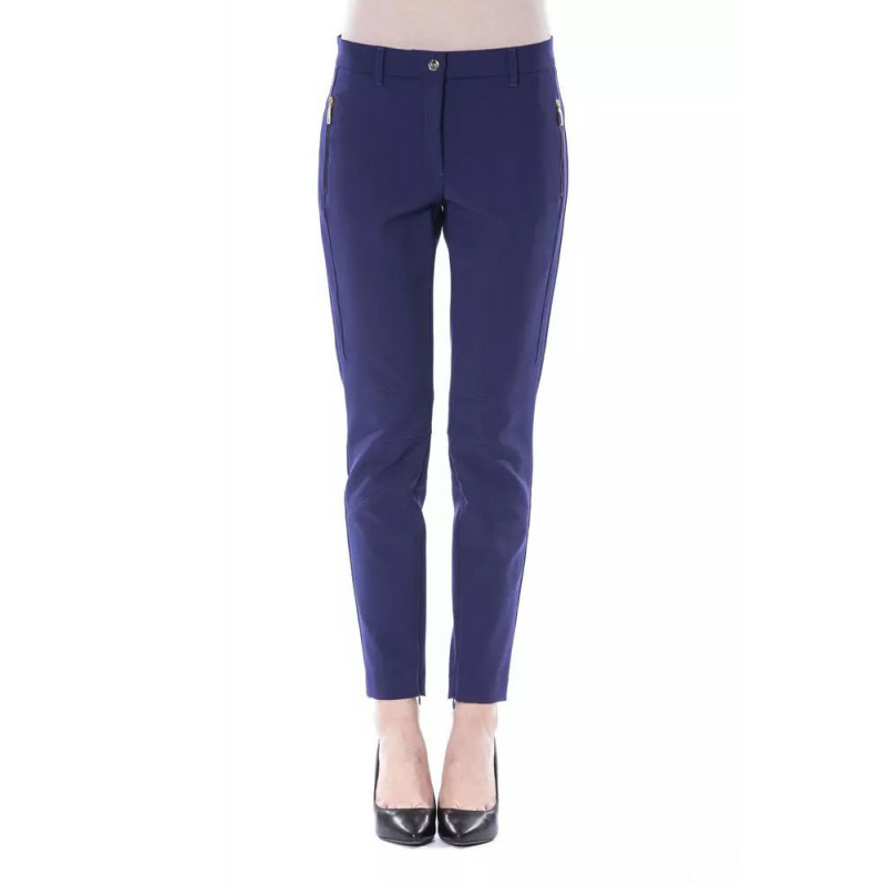 Jeans e pantaloni in poliestere blu - W44