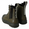 Stivali in pelle verde con cerniera Scarpe da uomo - EU39/US6