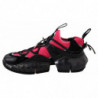 Sneaker in pelle nera rosa con diamanti - EU40/US10