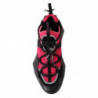 Sneaker in pelle nera rosa con diamanti - EU40/US10