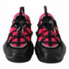 Sneaker in pelle nera rosa con diamanti - EU40/US10