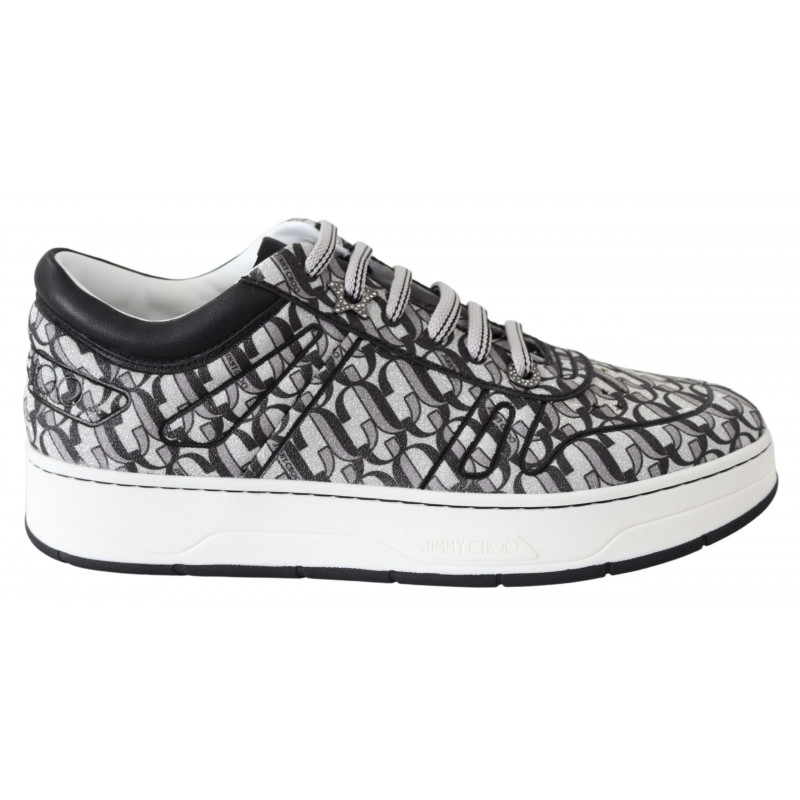 Scarpe da ginnastica Hawaii con glitter nero argento - EU39/US9