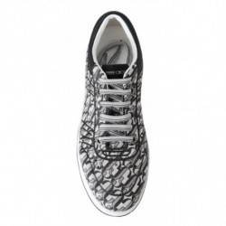 Scarpe da ginnastica Hawaii con glitter nero argento - EU39/US9