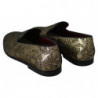 Scarpe mocassini da uomo con motivo jacquard dorato - EU39/US6