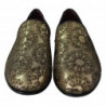 Scarpe mocassini da uomo con motivo jacquard dorato - EU40/US7