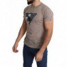 T-shirt casual traforata da uomo stampa logo elasticizzato cotone m