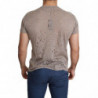 T-shirt casual traforata da uomo stampa logo elasticizzato cotone m