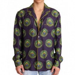 Camicia da uomo in seta con...