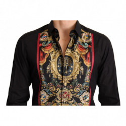 Camicia da uomo in seta con logo verde viola - IT38 - XS